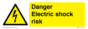 Danger Electric shock risk
